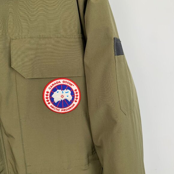 Canada Goose Mens Khaki Parka With Faux Fur Hood & Multiple Pockets Arctic Progr - Picture 4 of 8